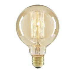 Edison Rustik Glop Ampül G95 Düz Çizgili