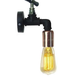 Su Borusu Aplik Duvar Aydınlatma Retro Tarzı Rustik Çeşme Tasarımlı