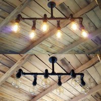 Anemom Su Borusu Altı Duylu Retro Tarz Avize Karbon Çelik Flanş