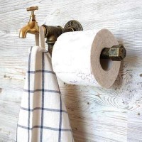 Banyo Tuvalet Kağıdı Havluluk Endüstriyel Boru Gotik Tarz