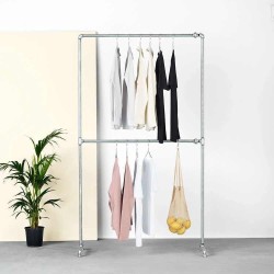 Anemom Elbise Askısı İki Bölümlü Metal Boru Vintage Tarz