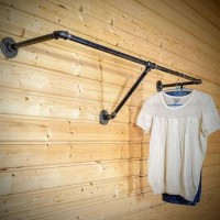 Elbise Askısı Karbon Çelik Flanş Su Borusu Retro Tarz