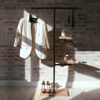 Elbise Giysi Askısı Dilsiz Uşak Raflı