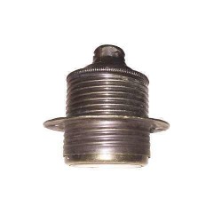 Dekoratif Metal Eskitme E27 Bronz Retro Antik Porselen Vidalı Duy