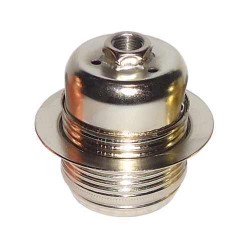 Porselen Duy Dekoratif Metal Krom Avize Duyu E27 Tam Vidalı