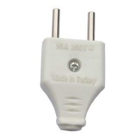 Yassı Beyaz Erkek Fiş