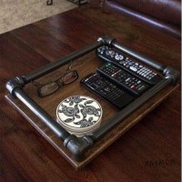 Endüstriyel Boru Vintage Servis Tepsisi